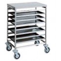 CARRELLO PORTATEGLIE (n8-80X60) PER PASTICCERIA, rinforzato
