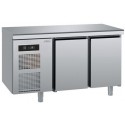 TAVOLO REFRIGERATO 2 PORTE ANTIMPRONTA  0/+10°C SAGI