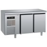 TAVOLO REFRIGERATO 2 PORTE ANTIMPRONTA  0/+10°C MARCA SAGI
