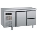 TAVOLO REFRIGERATO 1 PORTA 2 CASSETTI ANTIMPRONTA  0/+10°C MARCA SAGI