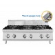 PIANO COTTURA  A GAS 6 FUOCHI
