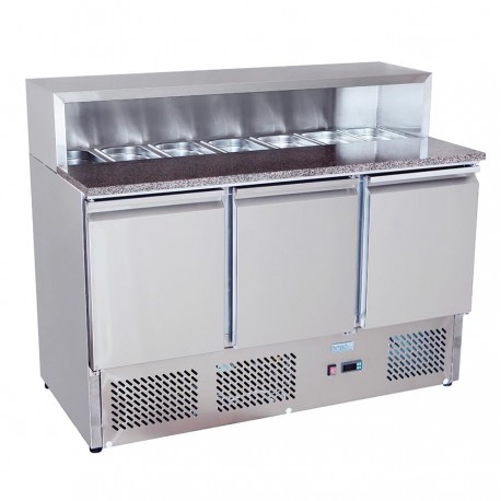 BANCO PIZZERIA - SALADETTE - 3 porte - 7condimenti-Risparmio Energetico