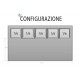 SALADETTE CON PORTACONDIMENTI 5 x GN1/6 - 2 ANTE
