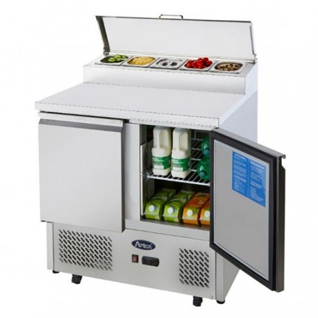 SALADETTE CON PORTACONDIMENTI 5 x GN1/6 - 2 ANTE