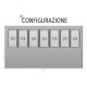 SALADETTE CON PORTACONDIMENTI 8 x GN1/6 - 3 ANTE
