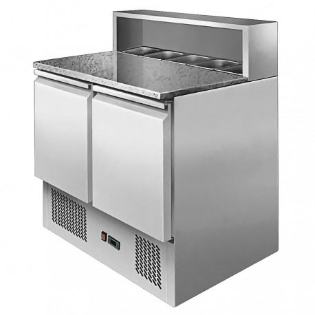 SALADETTE REFRIGERATA CON TOP IN MARMO 5 x GN1/6