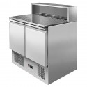 SALADETTE REFRIGERATA CON TOP IN MARMO 5 x GN1/6