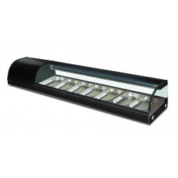 VETRINA ESPOSITORE REFRIGERATO PER SUSHI - 7 vaschette