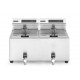 FRIGGITRICE DIGITALE DOPPIA VASCA 8+ 8 LITRI CON TIMER E TEMPERATURA