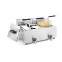 FRIGGITRICE DIGITALE DOPPIA VASCA 8+8 LITRI CON TIMER E TEMPERATURA