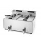 FRIGGITRICE DIGITALE DOPPIA VASCA 8+ 8 LITRI CON TIMER E TEMPERATURA