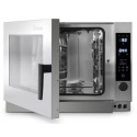 FORNO A GAS MISTO VAPORE DIRETTO,DIGITALE, 6 TEGLIE GN 1/1, SONDA AL CUORE, LAVAGGIO AUTOMATICO