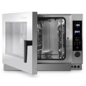 FORNO ELETTRICO MISTO, VAPORE DIRETTO DIGITALE 4 TEGLIE GN1/1, SONDA AL CUORE, LAVAGGIO AUTOMATICO