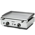 PIASTRA SNACK A GAS IN ACCIAIO 583x395 mm