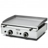PIASTRA SNACK A GAS IN ACCIAIO 583x395 mm