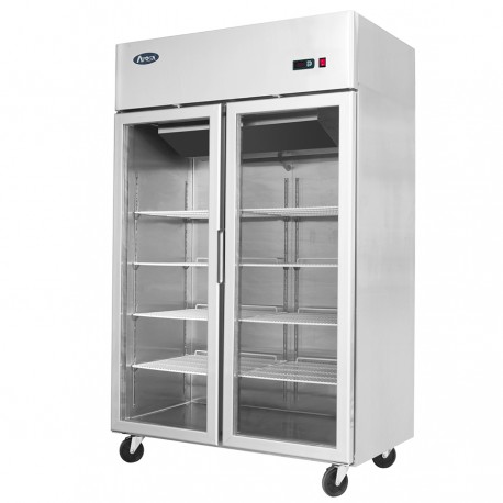 ARMADIO REFRIGERATO BT DOPPIA PORTA IN VETRO