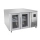 TAVOLO REFRIGERATO CON ANTE IN VETRO