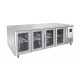 TAVOLO REFRIGERATO CON ANTE IN VETRO