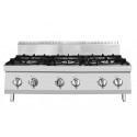 PIANO COTTURA  A GAS 6 FUOCHI