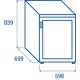 Armadio congelatore in ABS ventilato 200 Lt. (Per CONGELAMENTO BICCHIERI)