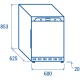 ARMADIO FRIGO 200 Litri - TEMP.  +0°C/+10°C