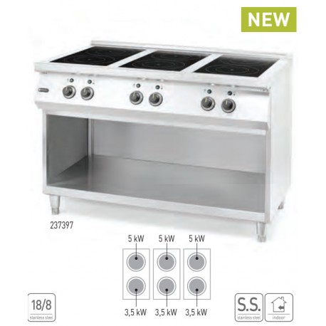 CUCINA AD INDUZIONE CON 6 PIANI COTTURA