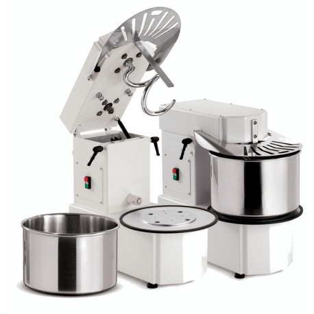 IMPASTATRICE CON TESTATA SOLLEVABILE E VASCA ESTRAIBILE 18 kg