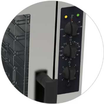 Forno Tecnodual comandi manuali